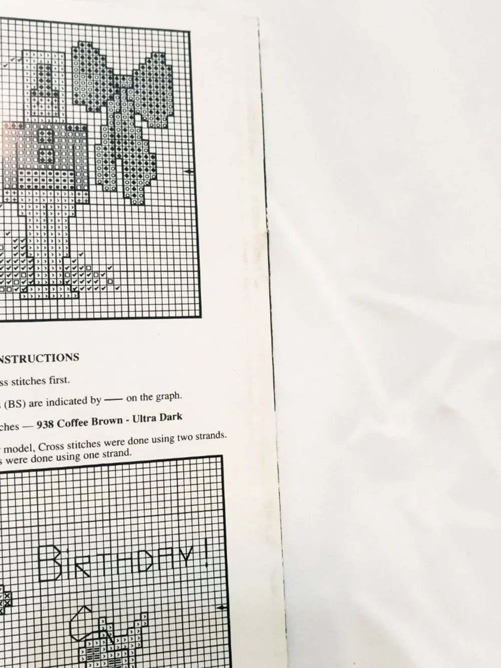 Baby Bib of the Month Cross Stitch Pattern Booklet Janlynn 1991 Elephant Spring